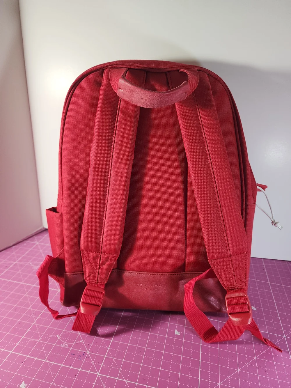 Redland London Tango Red Backpack. Pantone Universe